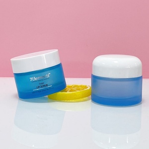 Wholesale Luxury <b>Empty</b> 50g 60g 1.7oz 2oz Skincare Packaging Cosmetic Matte Glass <b>Jars</b> Face Cream <b>Empty</b> Cosmetic <b>Jar</b> - Product Image 4