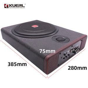 Subwoofer de voiture Kuerl 10 pouces 600W, design fin pour installation sous le siège passager - Product Image 2