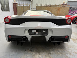 Kit de carrocería de fibra de carbono seca de estilo especial, parachoques delantero, parachoques trasero, capó, faldas laterales, tubo de escape para <span class=keywords><strong>Ferrari</strong></span> <span class=keywords><strong>458</strong></span> <span class=keywords><strong>Italia</strong></span> - Product Image 5