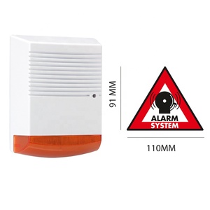 Buiten Waterdicht Alarm Sirene Draadloze Batterij Aangedreven Alarm Dummy Sirene Dual Way Zaklamp Strobe Sirene - Product Image 2