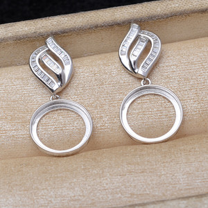 Support de pendentif rétro Mabei en argent S925, 13,6-13,8 mm, accessoires DIY pour boîte à bijoux en perles, modèle Chine 15660 - Product Image 4