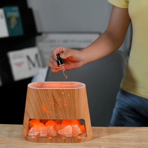 Nhà Máy Giá 8-màu ngọn lửa hương thơm khuếch tán ánh sáng ban đêm siêu âm sương mù tạo độ ẩm tinh dầu Nhà khuếch tán nhựa khách sạn - Product Image 4