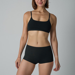 Under Lulu Custom Women's Cotton Spandex <strong>Bra</strong> &amp; Boyshort Set Wireless Padded Free Seamless Sports Lingerie - Product Image 5