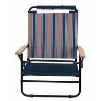 Chaise de camping pliante de luxe avec accoudoirs pour l'extérieur, fabriquée en Chine