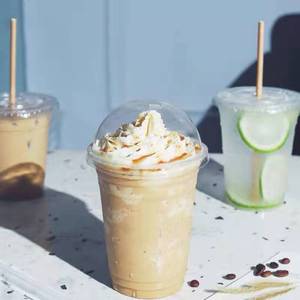 Wholesale Custom Printed Takeaway Packing Disposable Plastic Cups With Lids Pet Pla Smoothies Plastic Dessert Cup