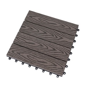 Tuile de terrasse en fibre de WPC imperméable, antidérapante, antidérapante, adaptée aux pieds nus, pour patio, terrasse et bord de mer - Product Image 4