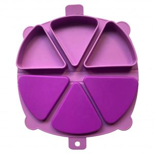 Plateau de sevrage pour bébé en silicone, ovale, style américain, usage familial, sans BPA, compatible lave-vaisselle, service OEM ODM, prix d'usine - Product Image 2