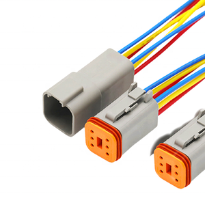 Conector Automotriz Personalizado de Fábrica Dt06-2s, Conector Impermeable Dt04-4p, Terminal de Empalme, Arnés de Cables, Tira de Conectores 3p4p6p8p1 - Product Image 1
