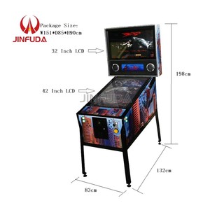 Máquina <span class=keywords><strong>de</strong></span> Pinball <span class=keywords><strong>Virtual</strong></span> <span class=keywords><strong>de</strong></span> 43 Pulgadas en Oferta, 32 <span class=keywords><strong>Juegos</strong></span>, 4K, Madera, Flipper Automático, 220V, Arcade, Pago con Monedas, Avanzada - Product Image 1