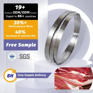 124 inch 1960 mm Customized 1400met Meat circular Bone Beef Butcher band viu a lâmina para a máquina de Food Processing