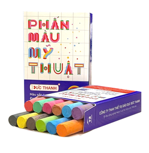 Craie d'art colorée sans poussière de haute qualité Duc Thanh, non toxique, pour tableau noir et dessin sur trottoir, en vrac - Product Image 1