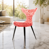 Chaise de salle à manger queue de sirène en polycarbonate transparent, siège ergonomique, mobilier d'appoint moderne pour la maison, l'hôtel et le restaurant