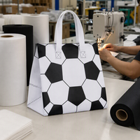 Sac de courses pliable et portable en PP non tissé, écologique et réutilisable, avec poignées renforcées, imprimé sur mesure pour les collations et la pizza