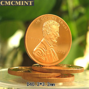 धातु सिक्का कस्टम जंबो पैसा भी 1 Oz .999 ट्रॉय तांबा 2/4 संग्रहणीय प्राचीन सिक्का - Product Image 4