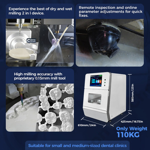 Fresatrice Dentale 2-in-1 a 5 Assi per Lavorazione a Umido/Secco, Sistema di Controllo <span class=keywords><strong>CNC</strong></span> Siemens, CAD/CAM Dentale Cinese - Product Image 4