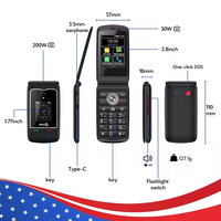 هاتف TIQ Mini Q5 الذكي القابل للطي، خفيف الوزن بتقنية 4G، ذاكرة 3 جيجابايت + 32 جيجابايت، هاتف كلاسيكي
