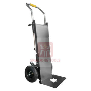 लॉजिस्टिक्स और गोदाम में सीमेंट लोड ट्रांसपोर्ट के निर्माण के लिए फोल्डेबल इलेक्ट्रिक सीढ़ी चढ़ाई ट्रॉली - Product Image 1