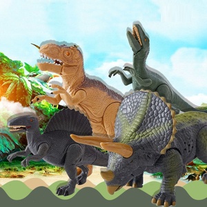 Juguete de Dinosaurio Caminante de Cuerda, Figura de Dinosaurio de Goma Suave, Serie de Modelos de Parque de Dinosaurios con Sonido de Rugido, Movimiento de Sacudida y Luz - Product Image 2