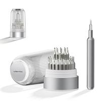 VMYTH MS2 Ensemble de tournevis de précision magnétique en acier S2 31-en-1 avec poignée en aluminium pour la réparation d'électronique, de téléphones et d'ordinateurs portables