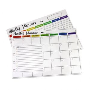 Kitchen Chart Magnet Daily and Weekly Planner <b>Fridge</b> Whiteboard Calendar Board Set - Product Image 1