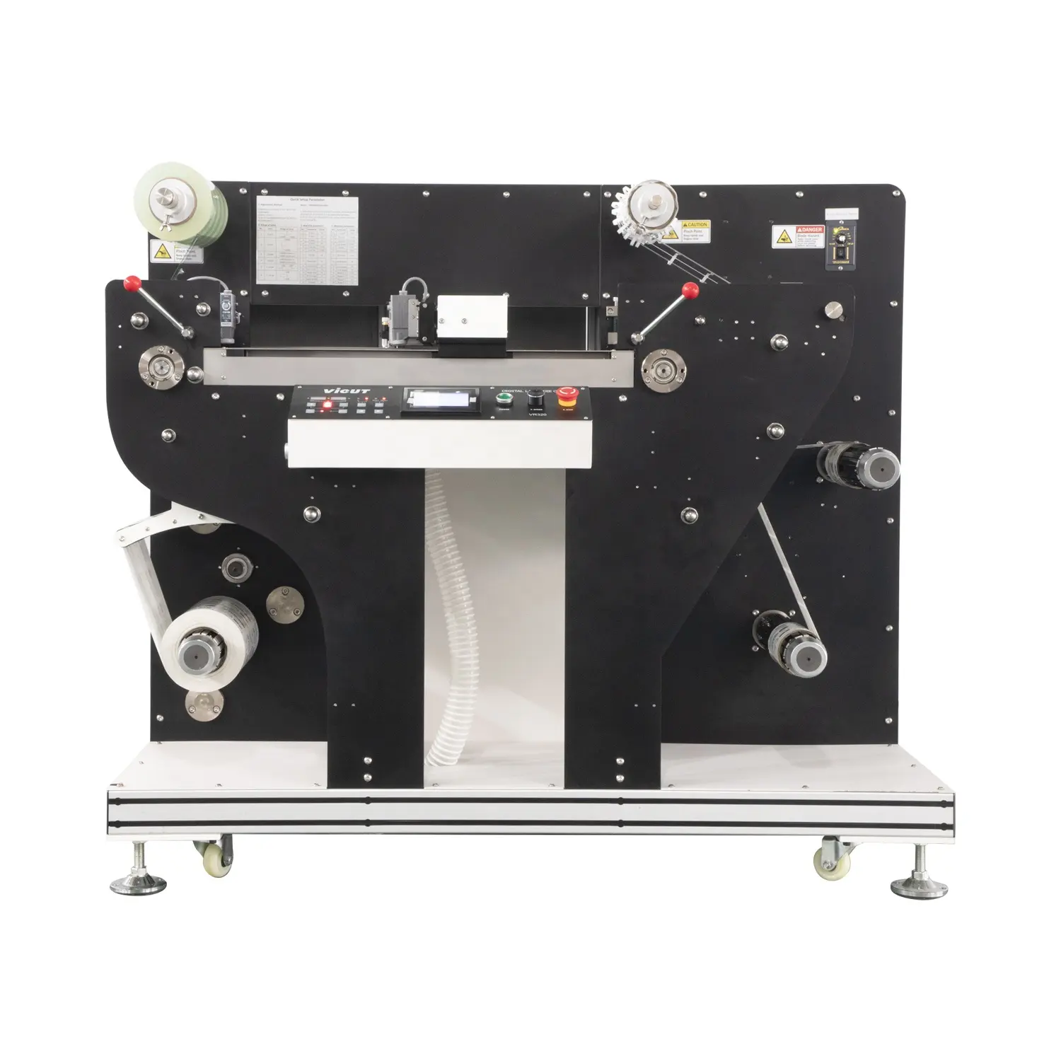 Machine de découpe d'étiquettes rotative automatique à plusieurs têtes, rouleau à rouleau, étiquette autocollante, rouleau de coupe d'étiquettes VR320
