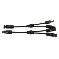 PowMr MCY-BN2 Solarpanel-Kabelverbinder 2-in-1-Verteiler IP67 Wasserdicht Aluminiumleiter PVC-Isolierung für
