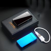 Encendedor Eléctrico USB de Doble Arco, Resistente al Viento, sin Llama, Encendedor de Plasma Electrónico, Regalo Personalizado