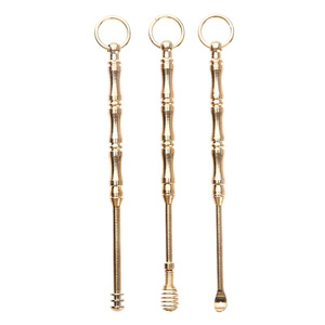 Cuillère auriculaire en laiton, cure-oreille en cuivre pur, outil de nettoyage pour l'élimination du cérumen - Product Image 5