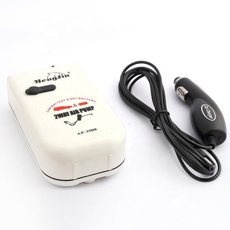 High Quality Car and Dry Battery Fishing Air Pump Silent Aquarium Portable  Bait Bucket Aerator Sobo Oxygen Rechargeable Pump