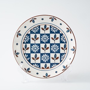 Juego de vajilla de cerámica de tablero de ajedrez azul clásico-Patrón floral adecuado para servir ensalada de comedor en casa y postre y Decoración de cocina - Product Image 6