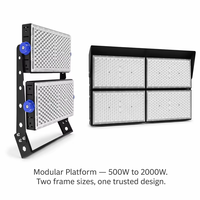 Projecteur LED pour terrain de football 300W 500W IP65 Étanche Extérieur Anti-éblouissement Éclairage de terrain sportif sur haut mât pour terrain d'entraînement