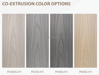 Panneau mural WPC co-extrudé XF-G050, imperméable, résistant aux UV, revêtement composite extérieur pour la décoration des murs extérieurs