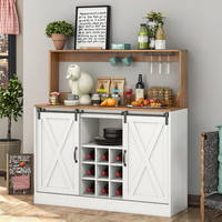Mini armoire de bar en bois massif de luxe moderne Affichage du café et des boissons alcoolisées pour la maison Salon