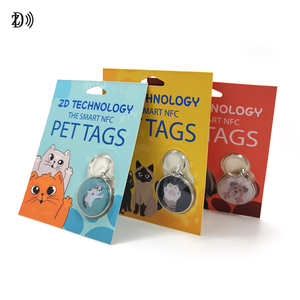 Blister imballaggio NFC collare per animali domestici con resina epossidica NTAG213 NTAG 215 NTAG216 Pet NFC Tag per smarrito e ritrovato - Product Image 5