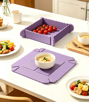 Tapis de table multifonction pliable personnalisé en silicone magnétique résistant à la chaleur, tapis épais pour casseroles