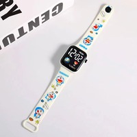 Montre-Bracelet Digitale de Style Sportif et de Dessin Animé pour Enfants, Mignonne avec Affichage LED