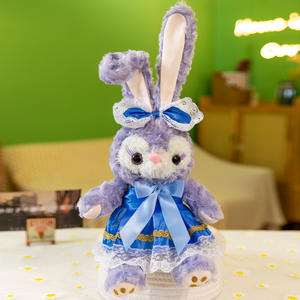 Stellalou itme oyuncaklar Stellalou dolması bebek mor tavşan peluş oyuncaklar karikatür uzun kulak <span class=keywords><strong>Bunny</strong></span> dolması hayvan bebekler için kız - Product Image 5
