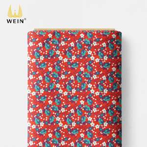 Tela de Algodón Tana Lawn Estilo Liberty Serie Roja Clásica C180 con Estampados Florales Artísticos, Suave y Agradable al Tacto, Ideal para Ropa de Mujer - Product Image 3