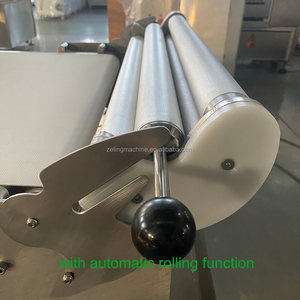 Laminoir à pâte <span class=keywords><strong>automatique</strong></span> de luxe, machine industrielle commerciale pour la fabrication de pâtisseries et de croissants, <span class=keywords><strong>avec</strong></span> fonction d'épandage de farine et de roulage - Product Image 5