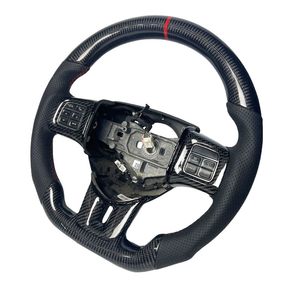 Volante de Fibra de Carbono y Cuero Negro Personalizado de Fábrica para Dodge Charger Challenger SRT 2019 2020 2021 <span class=keywords><strong>2022</strong></span> - Product Image 1