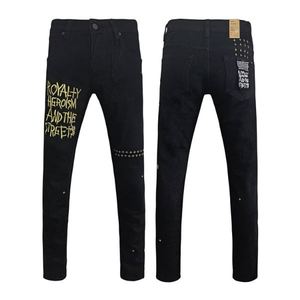 Jean en denim déchiré extensible vintage Ksubiy de marque de luxe de haute qualité, séchage rapide, style streetwear hip-hop pour homme - Product Image 2