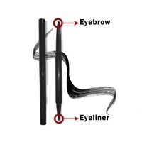Crayon à sourcils ultra-fin vegan haute pigmentation, résistant à l'eau, longue tenue, faible MOQ, marque privée, vente en gros