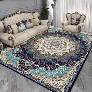 Alfombra antideslizante tejida a máquina grande de estilo europeo para sala de estar, comedor, mesa de centro con alfombrilla antideslizante para puerta, oración de baño - Product Image 1