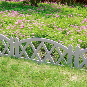 Garden Fence Outdoor Garden Border <strong>Plastic</strong> <strong>Edging</strong> Decorative Flower Backyard Fence Garden Small PVC Fencing - Product Image 4