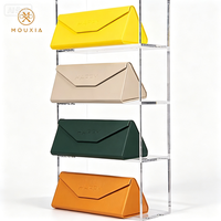 Étui à lunettes élégant pliable en cuir PU grande capacité avec logo personnalisé pour un rangement facile