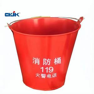 Seau à sable anti-incendie en acier rouge Jinkai, revêtement en poudre, durable, recyclable, portable, facile à utiliser pour la protection incendie d'urgence - Product Image 5