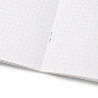 Cahier d'exercices quadrillé personnalisé 203x170mm, reliure agrafée, papier graphique, cahier scolaire à couverture souple, cahier d'écriture mathématique pour étudiants, vente en gros