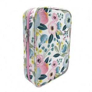 Échantillon gratuit de couverture de livre personnalisée avec impression florale et poignée, sac pour Bible de taille standard - Product Image 5
