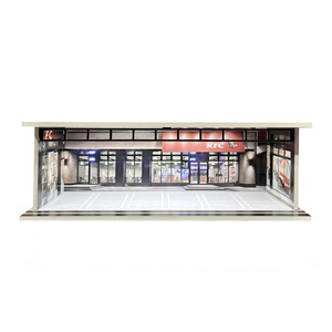 Di alta qualità staccabile 1/64 scala auto <span class=keywords><strong>Garage</strong></span> Diorama di plastica parcheggio giocattolo per simulazione - Product Image 5