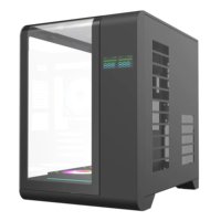 AntarcChill Curve Glass Panel PC Case MATX Gaming Computer Case Micro-ATX Motherboard ARGB Fan 3060 GPU Desktop PC Chassis